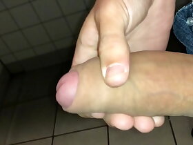 Cumming In Public Restroom