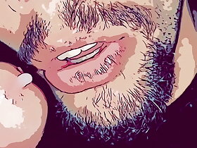 Animação gay:  fodendo a boca do passivo putinha com seu pau grande e grosso