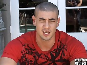 Hot Stud Beats Off Outside For You Boys