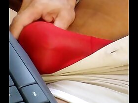 Lucky GoldenCoin's Bottom boy bulge play in underwear