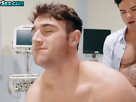 Bottom patient stud bareback banged by doctor in hospital