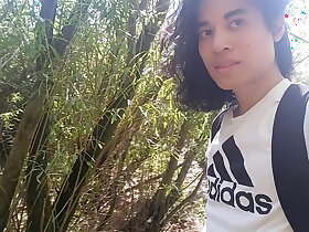 Jon Arteen shows his dick, pisses pee outdoor, puts his white sneakers in mud