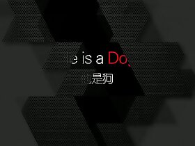 《He is a Dog》（他是狗）