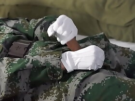 Chinese soldier handjob