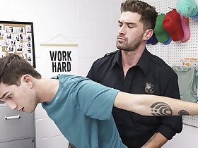 Gay Guard Following the Standard Procedure to Search the Shoplifting Suspects - Menperps