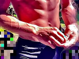 前編【個人撮影】逞しい肉体、日本の消防士の乳首、痛みと快感の板挟みで涎を垂らしながらチンポをしごく変態映像…！