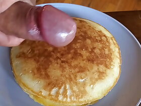 Starting 2023 with Hot Cum Strawberry Pancakes!