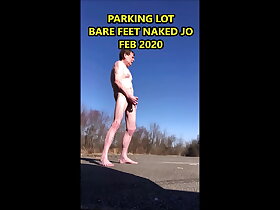 Total Naked Parking Lot Bare Feet Feb 2020