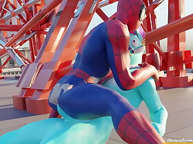 Power bottom Spider-Man rides fortnite Llambro cock