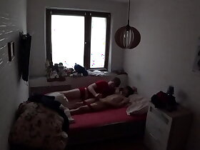 Finally caught my crypto-gay colleagues on a set up camera while sleepover in my place