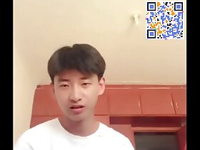 Asian boy cumming on cam