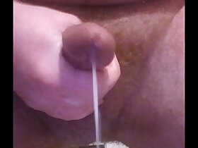 Thick Bottom Asian twink busts a load and shows ass