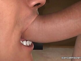 3D cartoon toon hunk sucking cock and getting fuckecd anally