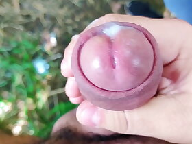 Subi a trilha e no caminho encontrei um cafuçu na punheta e do lado vários machos se pegando, logo entrei na orgia.