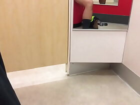 Cumming inside the fitting room